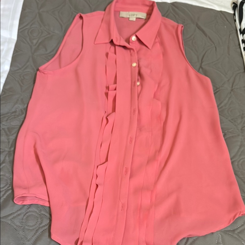 Women's Pink Sleeveless Blouse